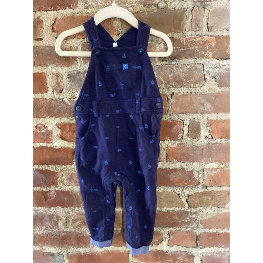 Jasper Conran Nautical Navy Soft Cotton Overalls Lightly Insulated 9-12M